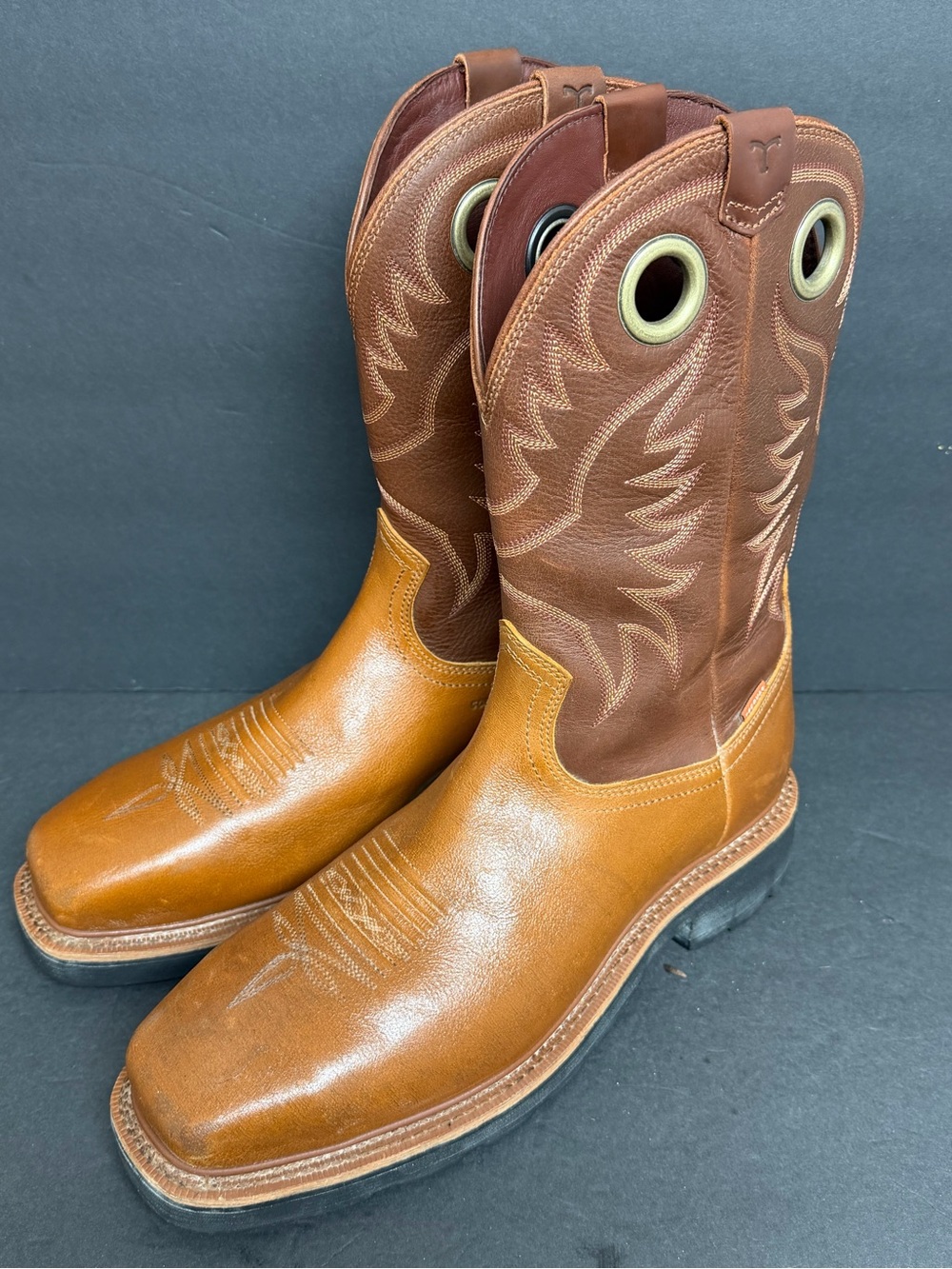 Tecovas Men's LongHaul Waterproof Square Composite Toe Work Boots 12D